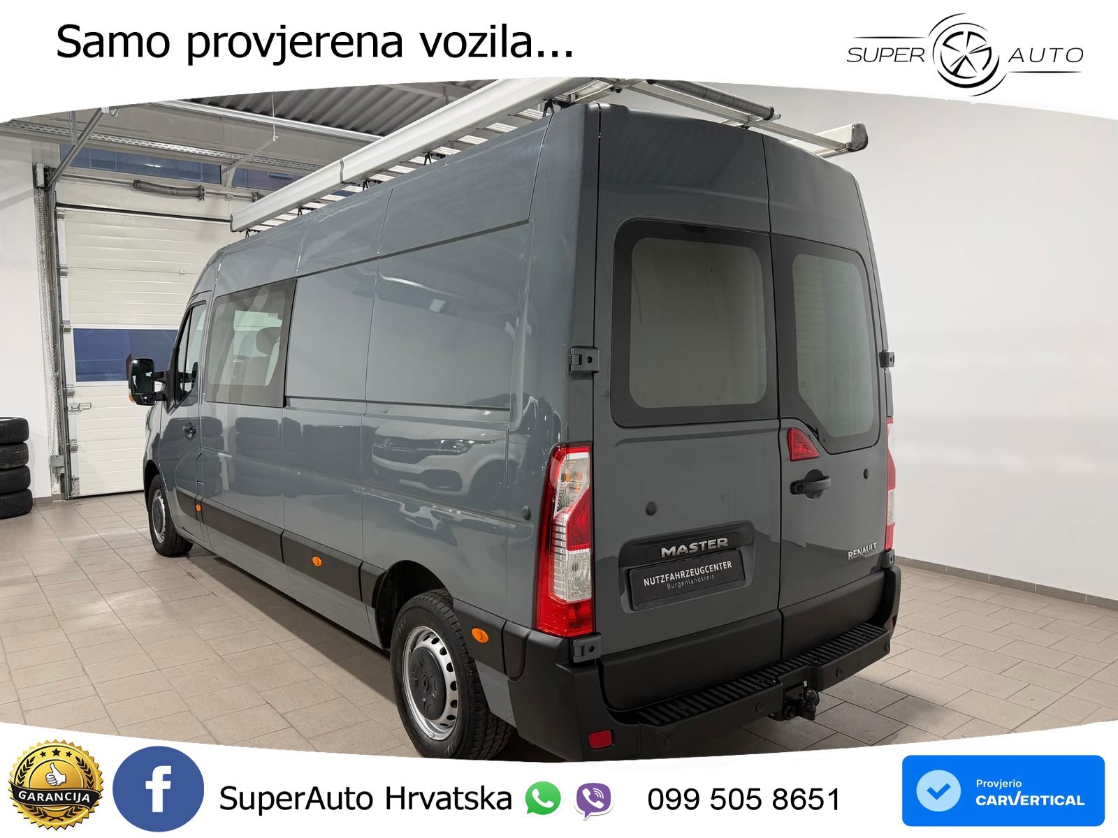 Renault Master Kasten-Doka(7-Si.),L3H2,Klima,Radio,Navi 150 KS