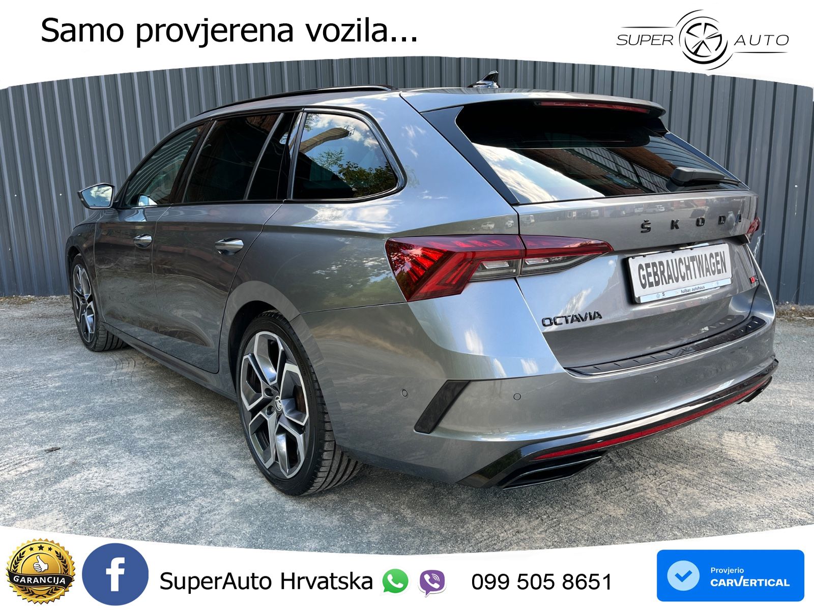 Skoda Octavia IV Combi RS 2.0 TSI (245 KS) DSG LED+GR SJED+ACC