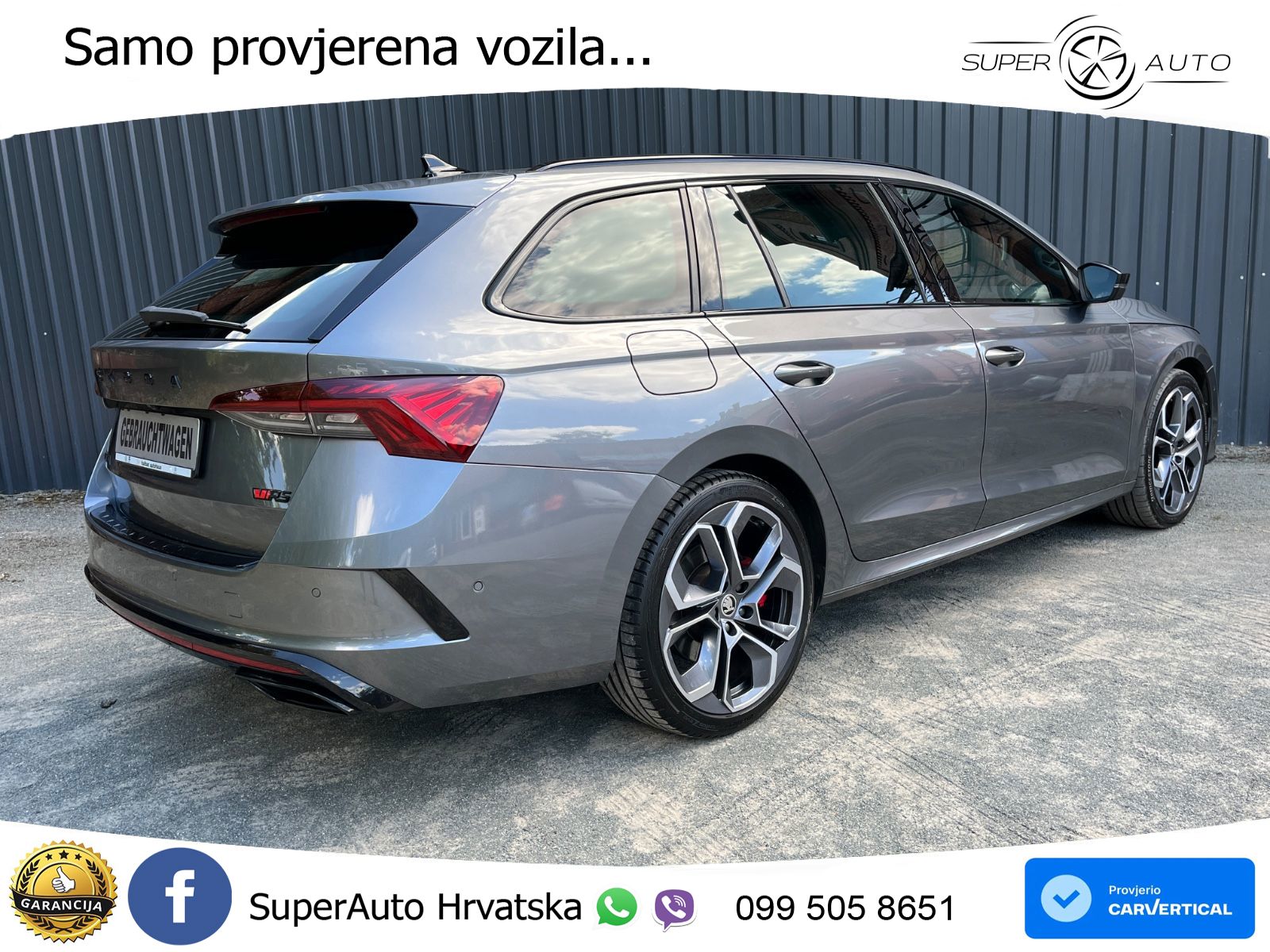 Skoda Octavia IV Combi RS 2.0 TSI (245 KS) DSG LED+GR SJED+ACC