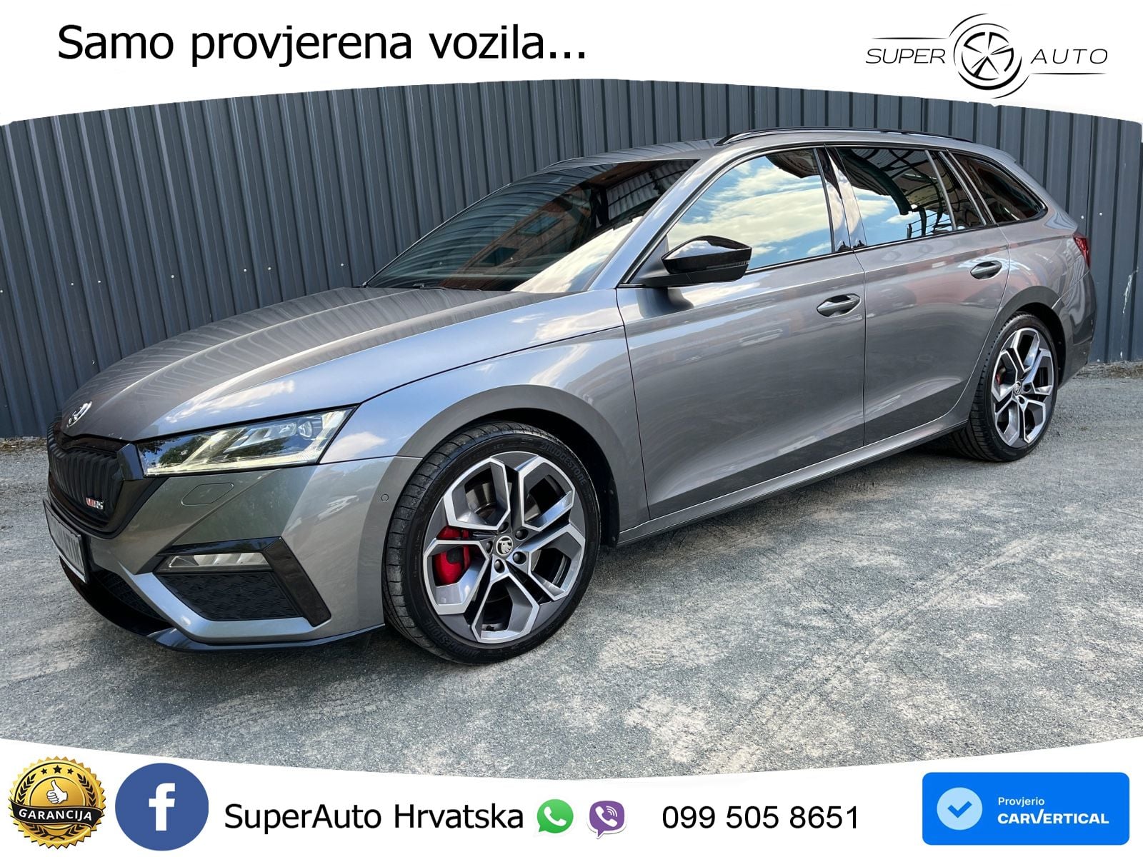 Skoda Octavia IV Combi RS 2.0 TSI (245 KS) DSG LED+GR SJED+ACC