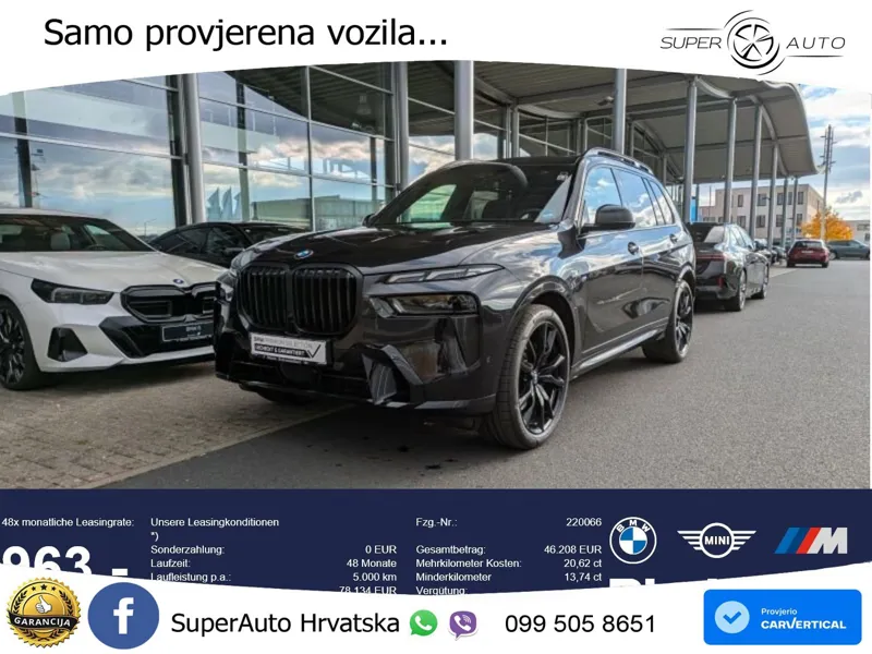 BMW X7 40d (352 KS) xDrive Steptronic M Sport LED+GR SJED+ACC