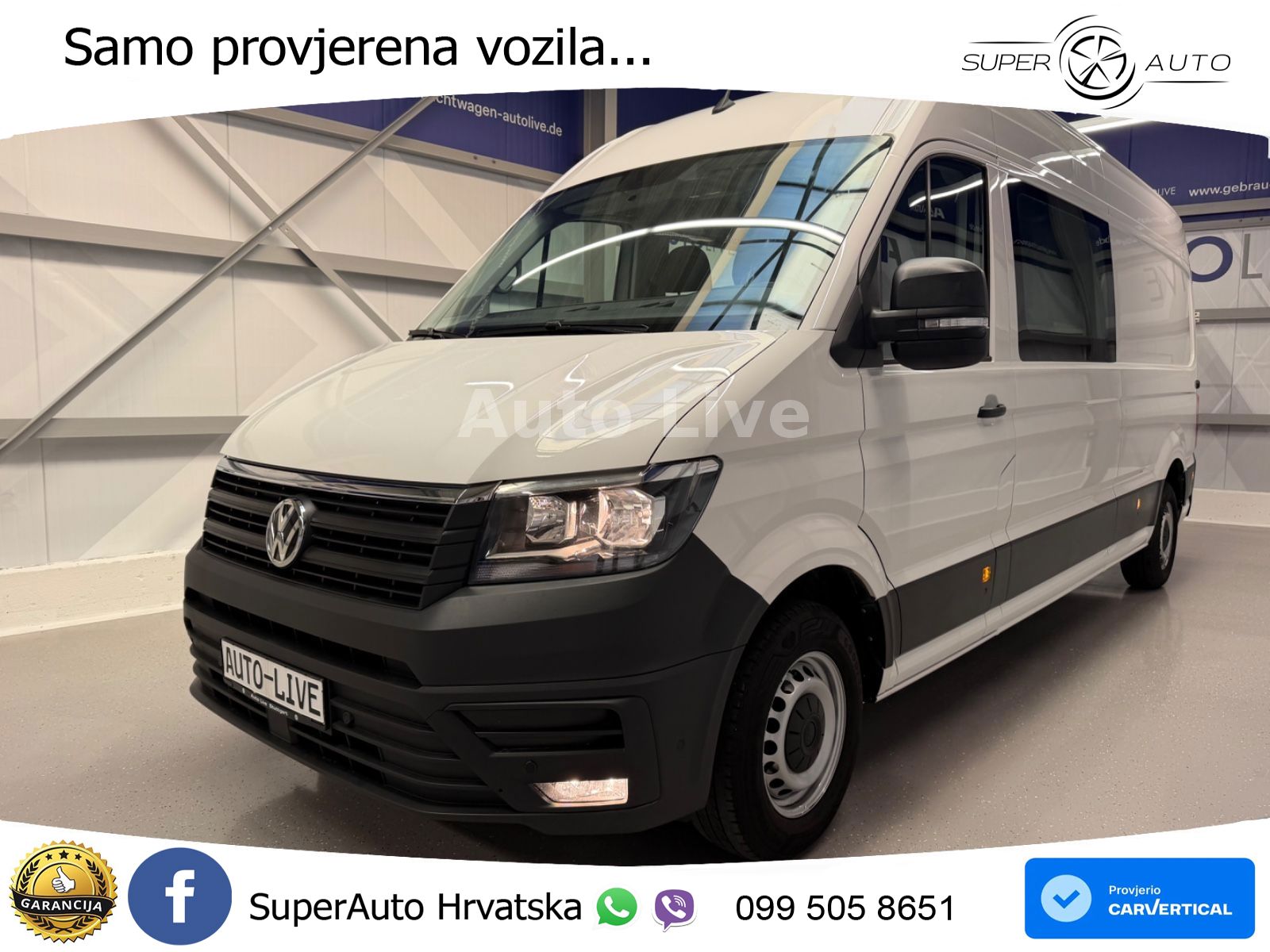 Volkswagen Crafter 35TDI*MAXI-HOCH-LANG*7-STZE*KAMERA*AHK!! 140 KS
