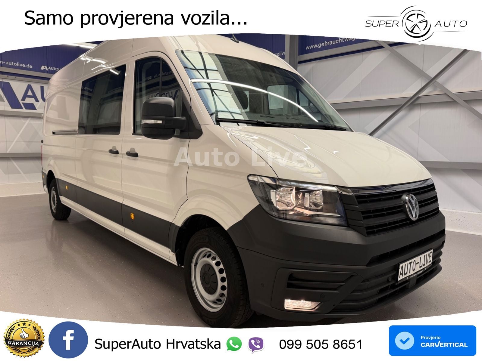Volkswagen Crafter 35TDI*MAXI-HOCH-LANG*7-STZE*KAMERA*AHK!! 140 KS