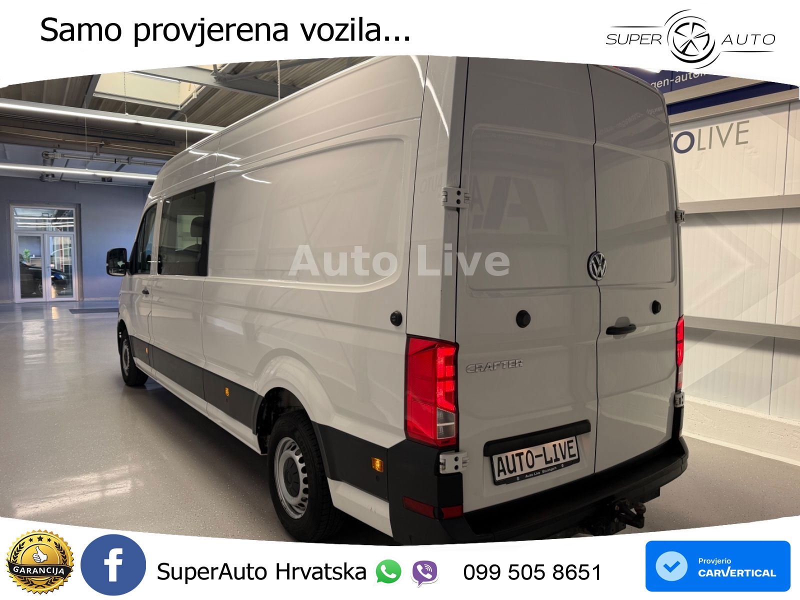 Volkswagen Crafter 35TDI*MAXI-HOCH-LANG*7-STZE*KAMERA*AHK!! 140 KS