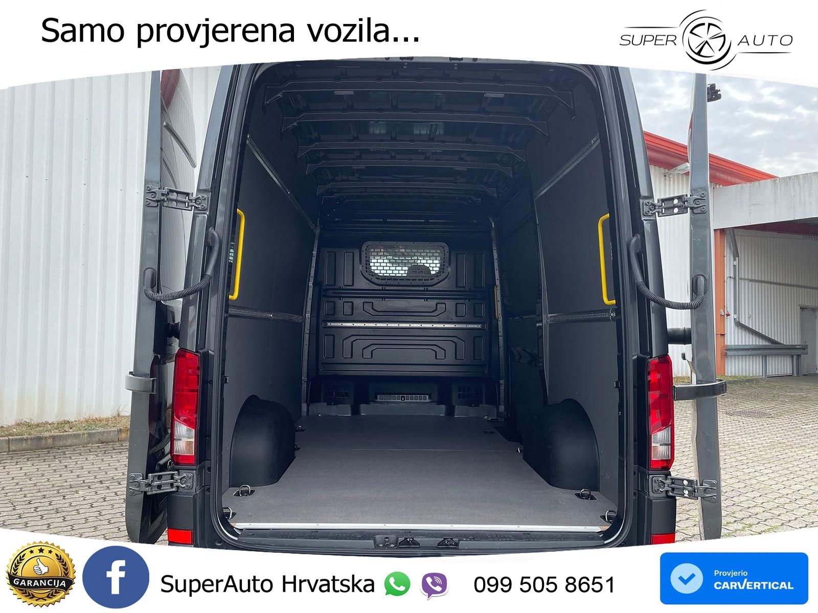 Volkswagen Crafter Kasten 35 L3H3 AHK RFK oh.Schäden 5J.Gar 177 KS