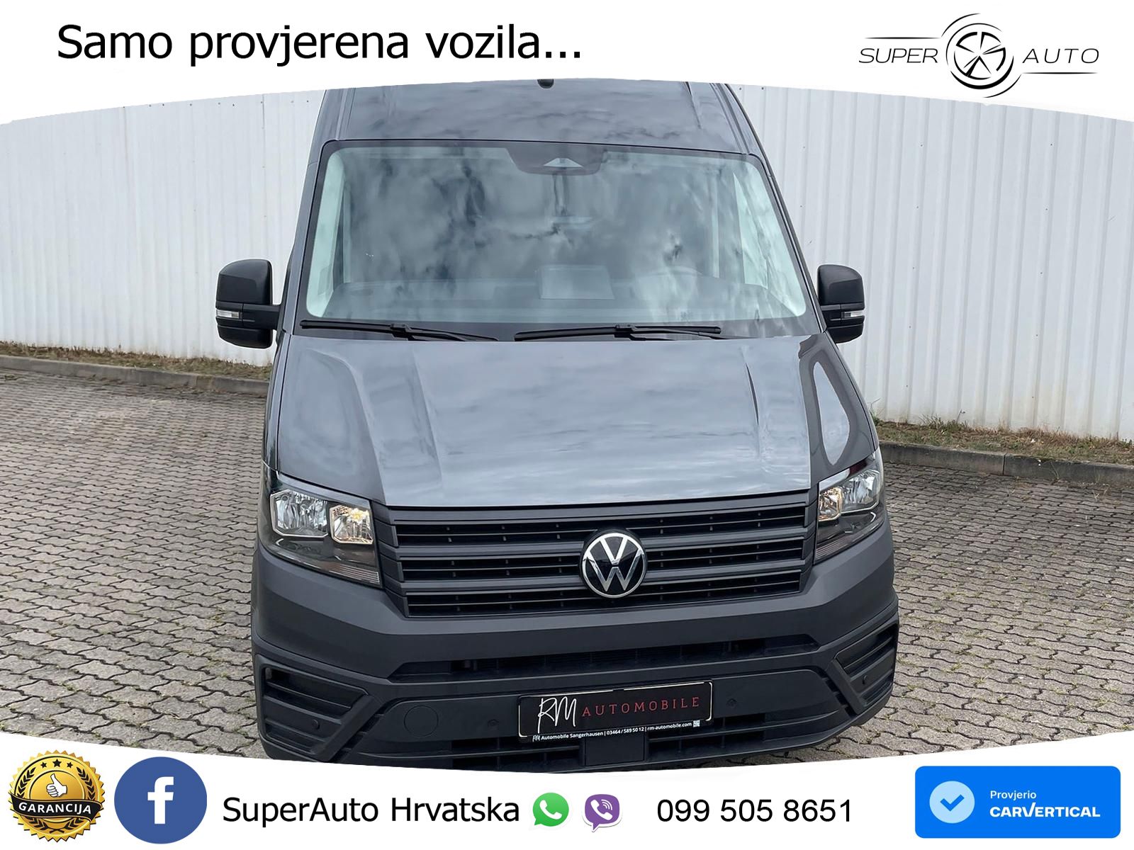 Volkswagen Crafter Kasten 35 L3H3 AHK RFK oh.Schäden 5J.Gar 177 KS