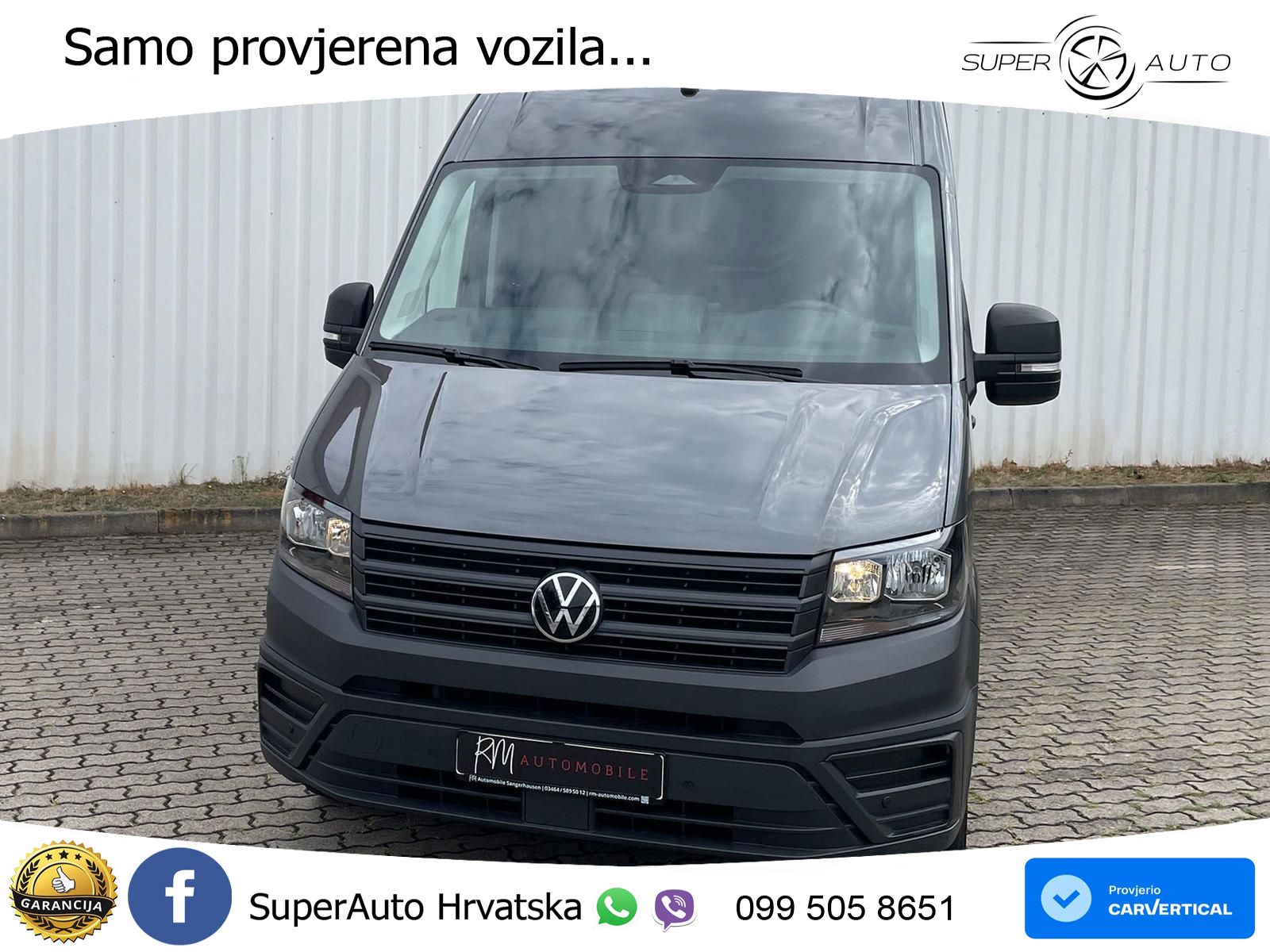 Volkswagen Crafter Kasten 35 L3H3 AHK RFK oh.Schäden 5J.Gar 177 KS