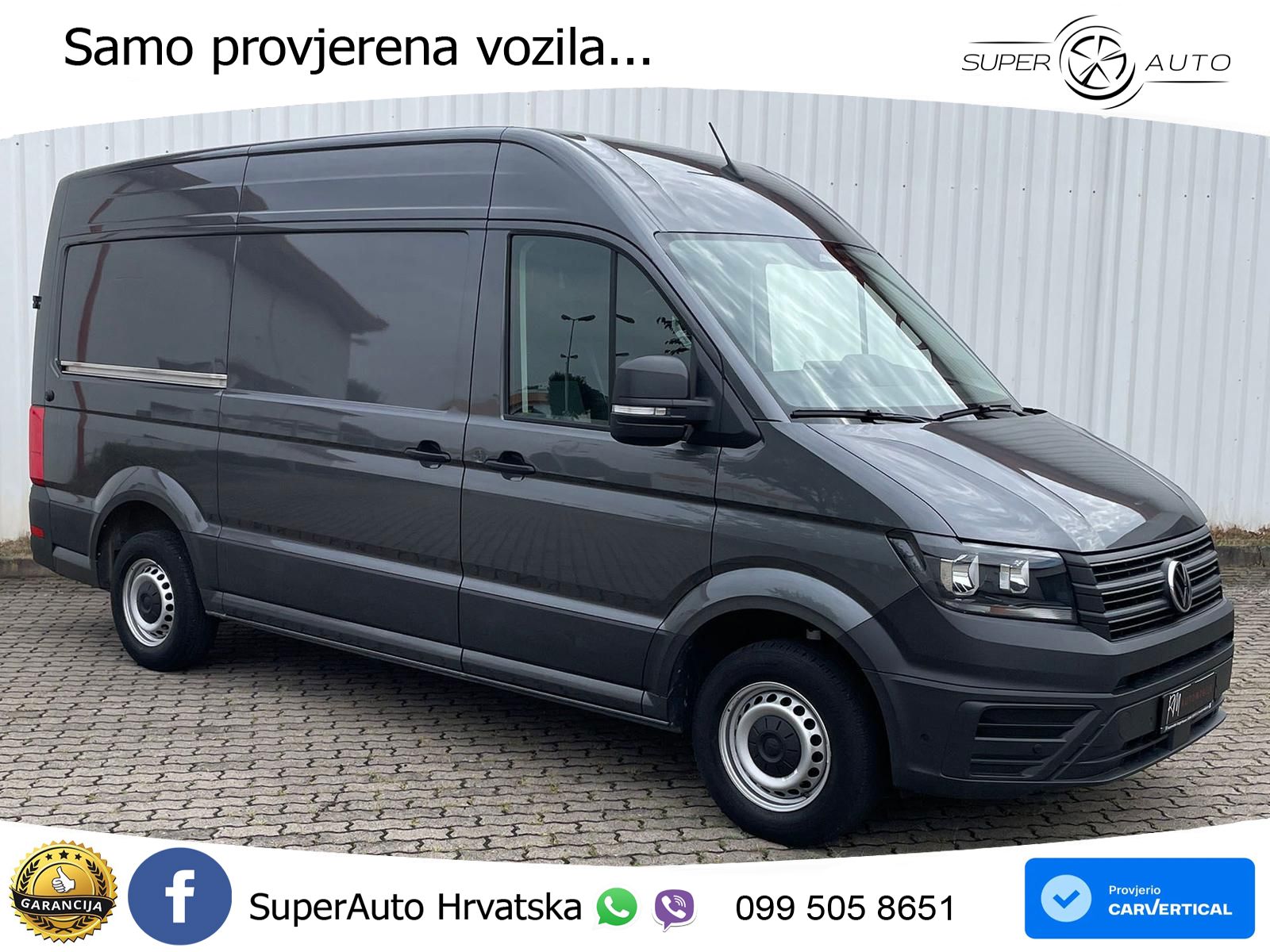 Volkswagen Crafter Kasten 35 L3H3 AHK RFK oh.Schäden 5J.Gar 177 KS