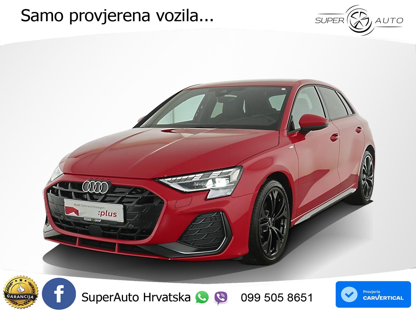 Audi A3 35 TFSI (150 KS) S tronic S line LED+GR SJED+ACC