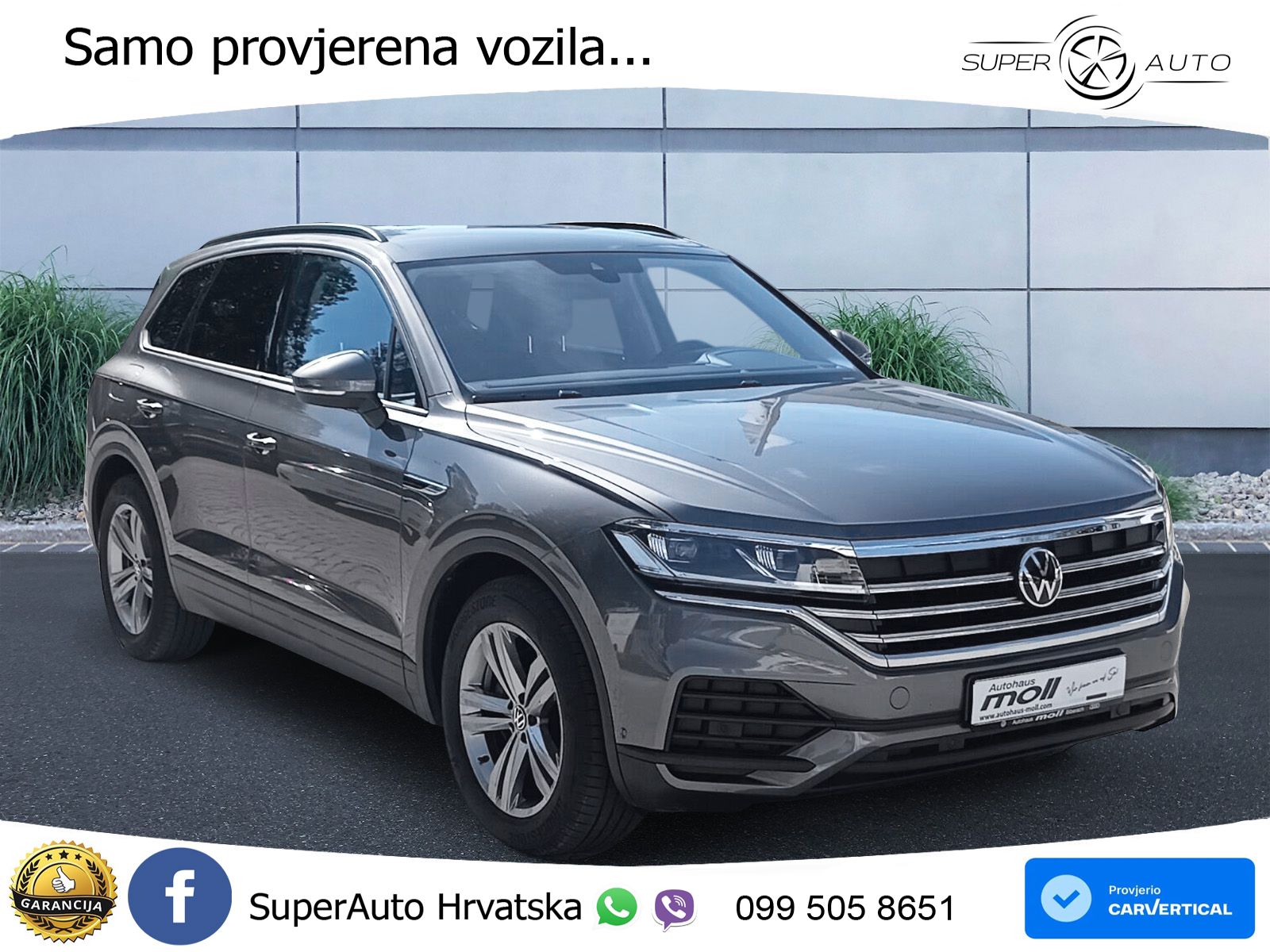 Volkswagen Touareg 3.0 V6 TDI (231 KS) 4MOTION Tiptronic ZRAČNI+ACC+GR SJED+KAM