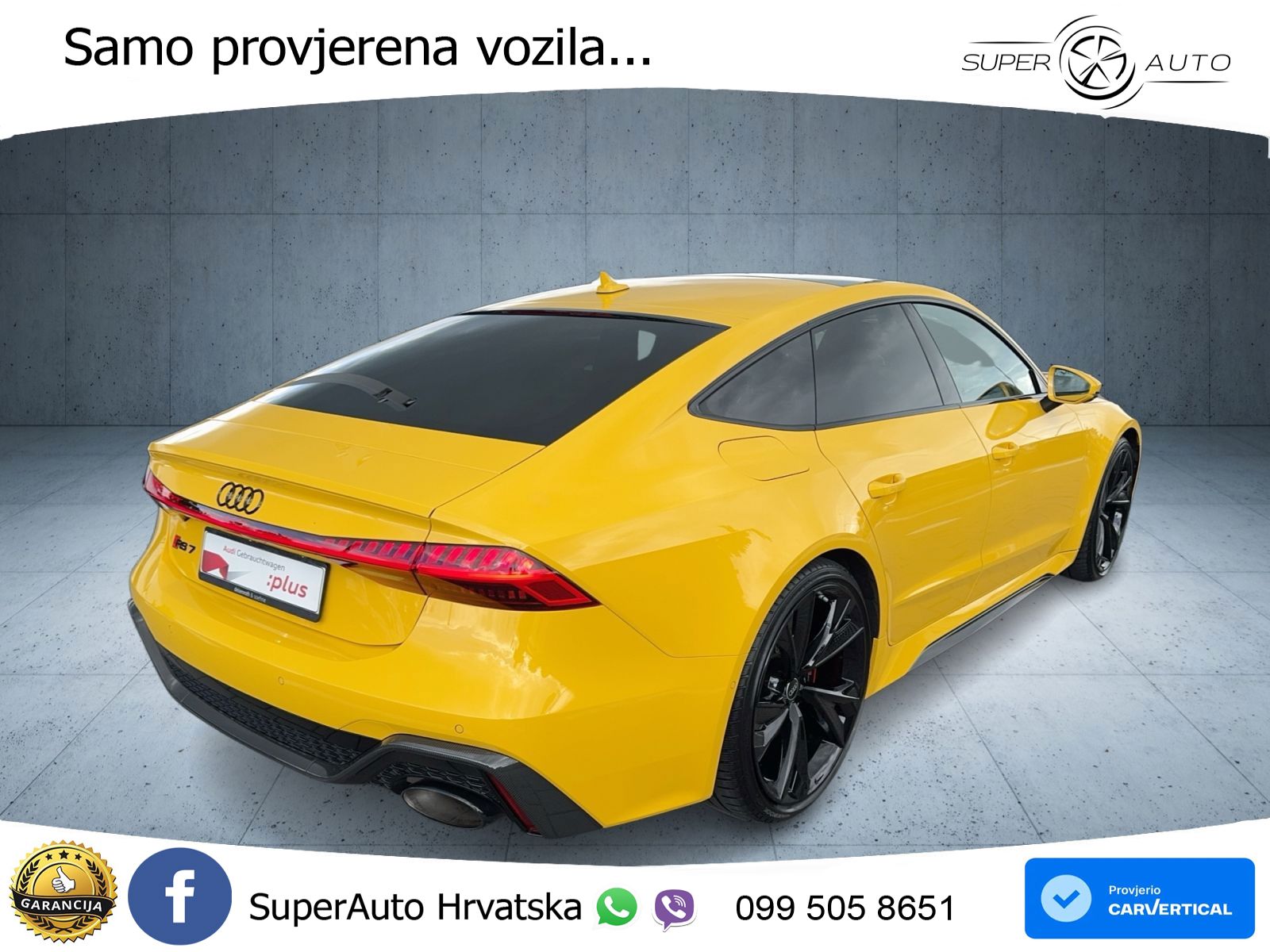 Audi RS7 4.0 TFSI V8 (600 KS) quattro tiptronic LED+GR SJED+ACC