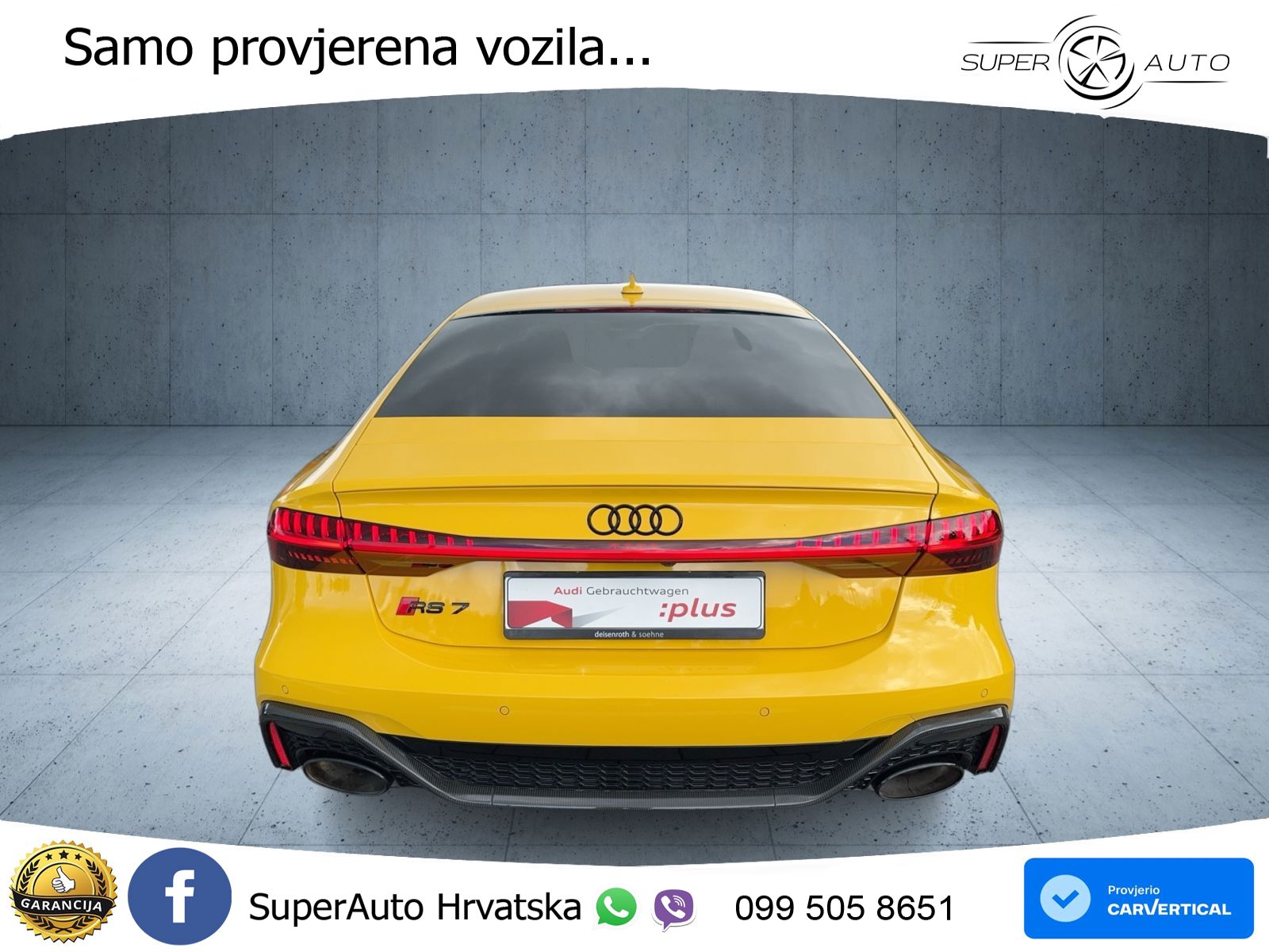 Audi RS7 4.0 TFSI V8 (600 KS) quattro tiptronic LED+GR SJED+ACC