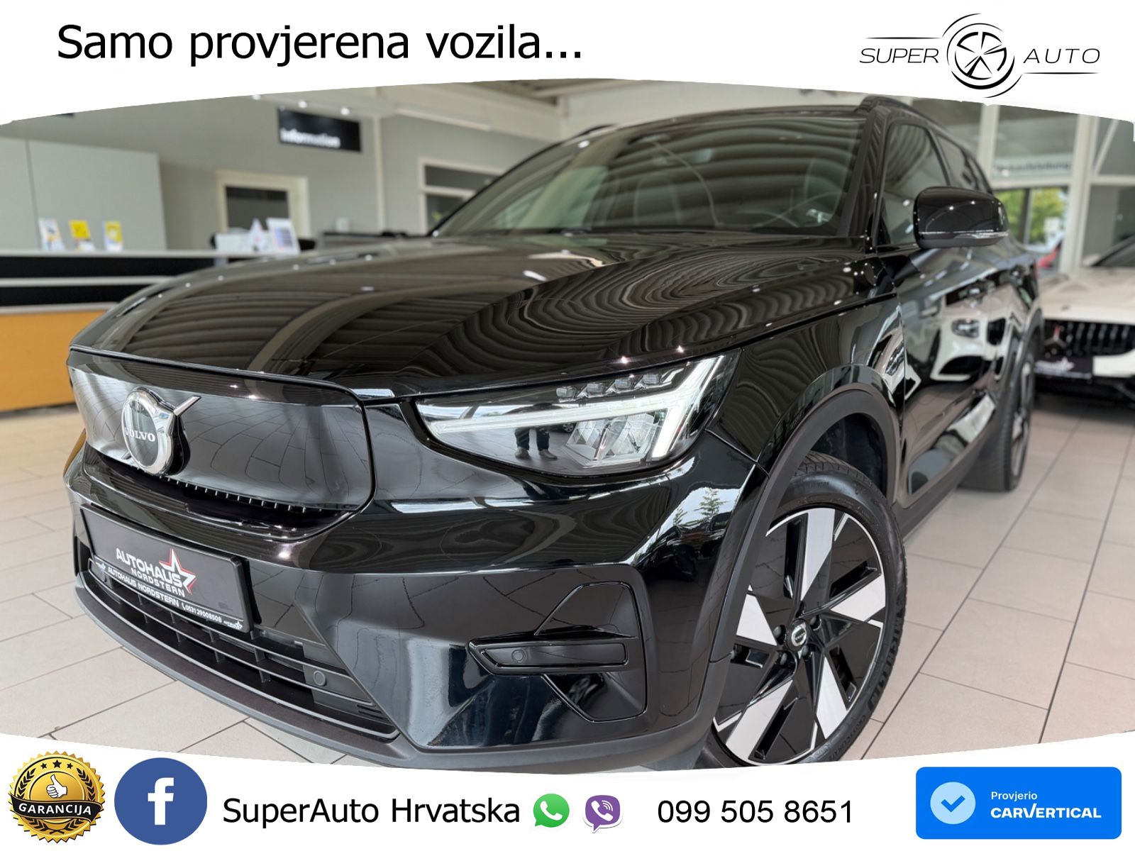 Volvo XC40 Recharge 82 kWh 252 KS Single Motor Extended Range LED+GR SJED+ACC