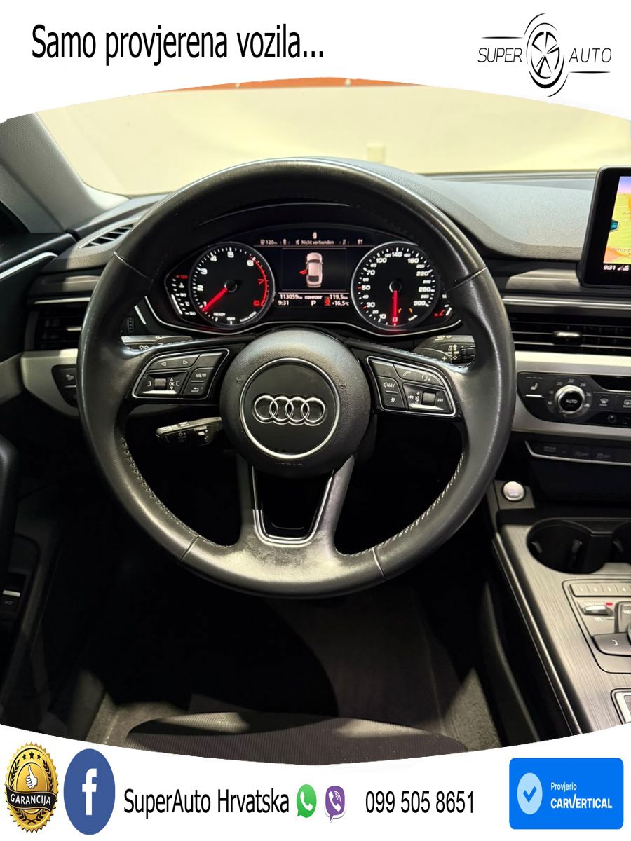Audi A5 Sportback 40 TFSI (190 KS) S tronic LED+GR SJED+ACC