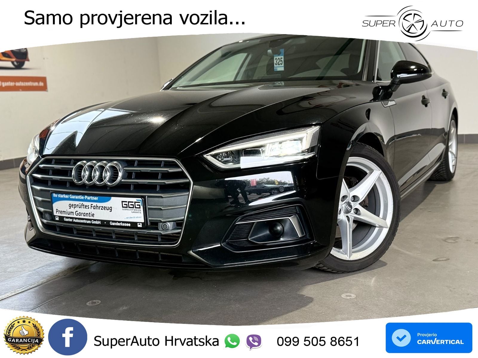 Audi A5 Sportback 40 TFSI (190 KS) S tronic LED+GR SJED+ACC