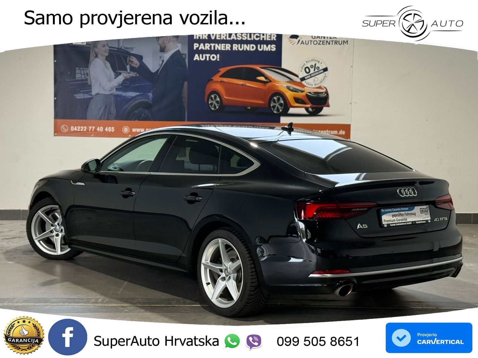 Audi A5 Sportback 40 TFSI (190 KS) S tronic LED+GR SJED+ACC
