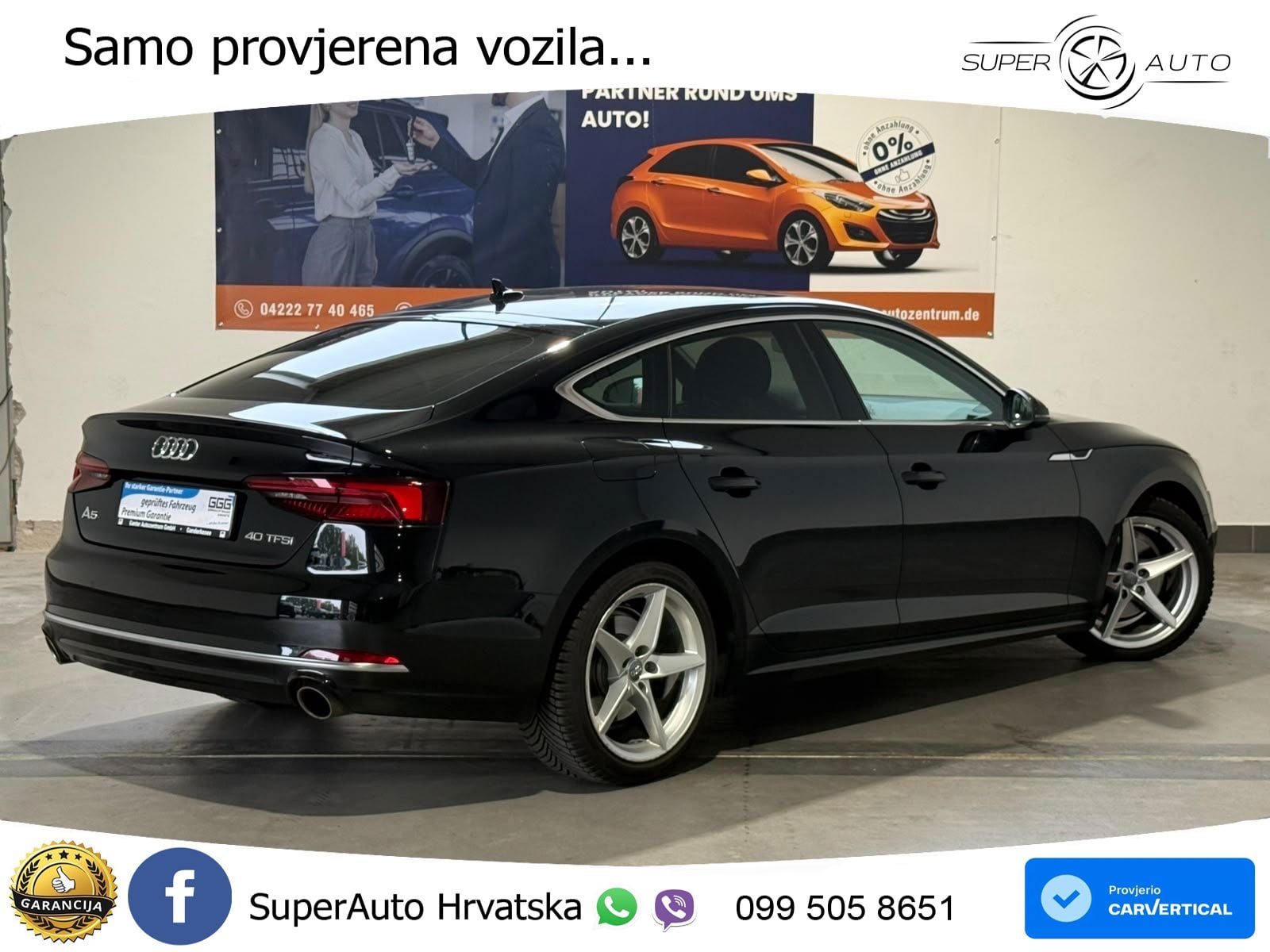 Audi A5 Sportback 40 TFSI (190 KS) S tronic LED+GR SJED+ACC