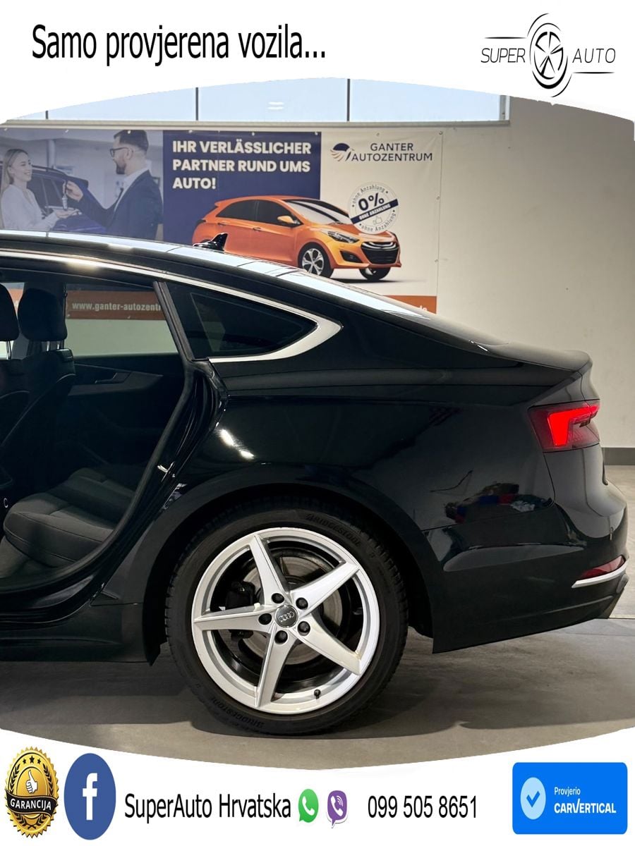 Audi A5 Sportback 40 TFSI (190 KS) S tronic LED+GR SJED+ACC