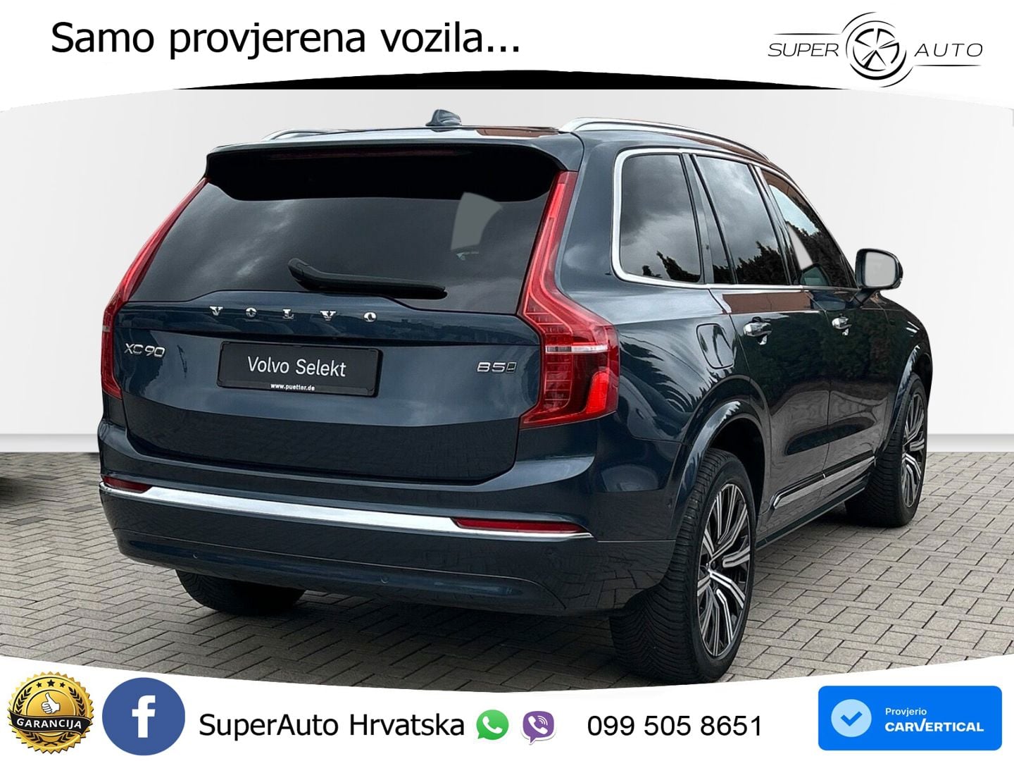 Volvo XC90 2.0 B5 Diesel AWD Automatic ACC+GR SJED+360+PANO