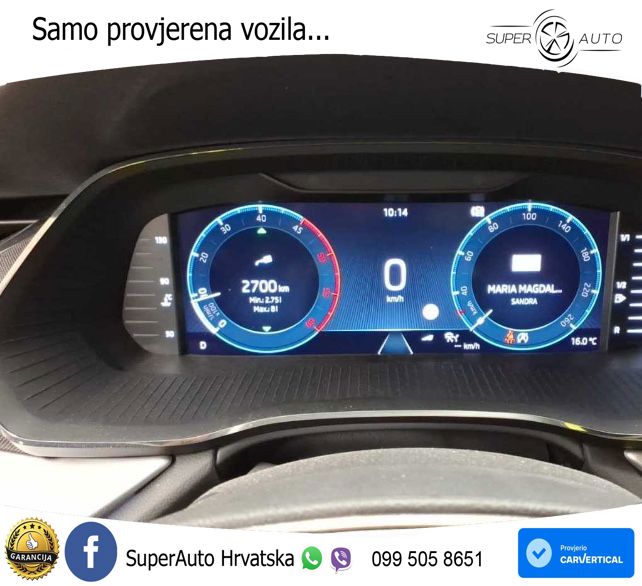 Škoda Octavia Combi 2.0 TDI (150 KS) DSG LED+GR SJED+ACC