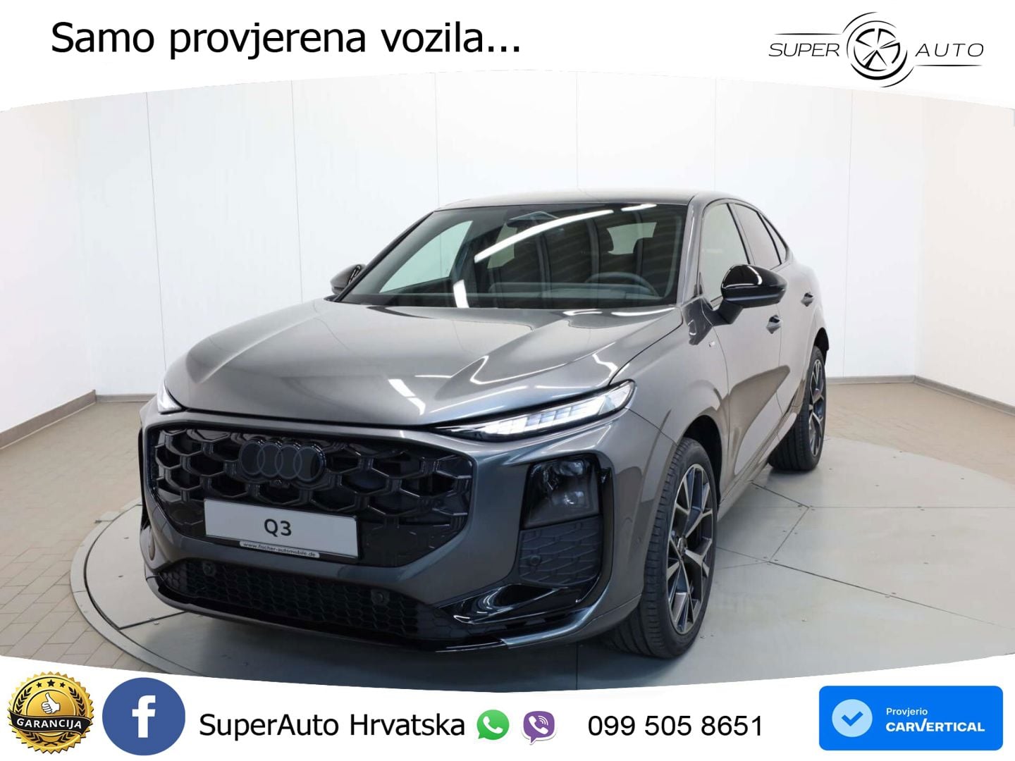 Audi Q3 Sportback 2.0 TFSI (204 KS) quattro S tronic S line LED+GR SJED+ACC