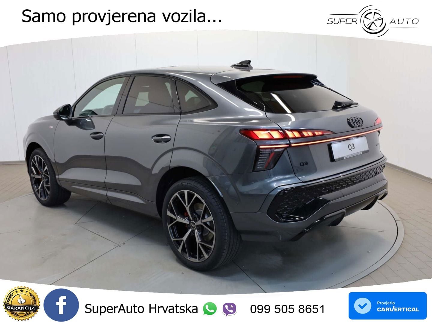 Audi Q3 Sportback 2.0 TFSI (204 KS) quattro S tronic S line LED+GR SJED+ACC