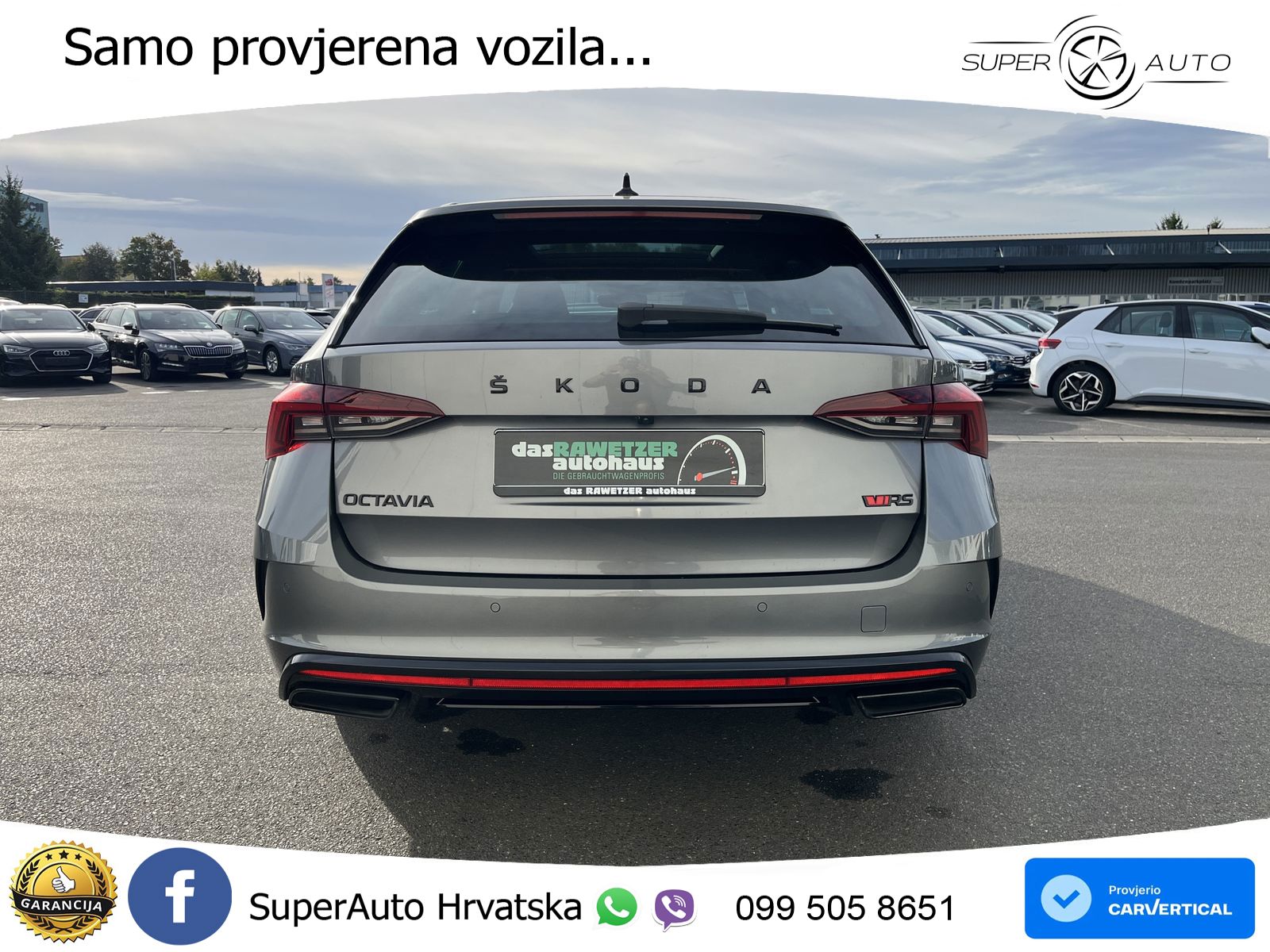 Škoda Octavia Combi RS 2.0 TDI (200 KS) DSG LED+GR SJED+ACC