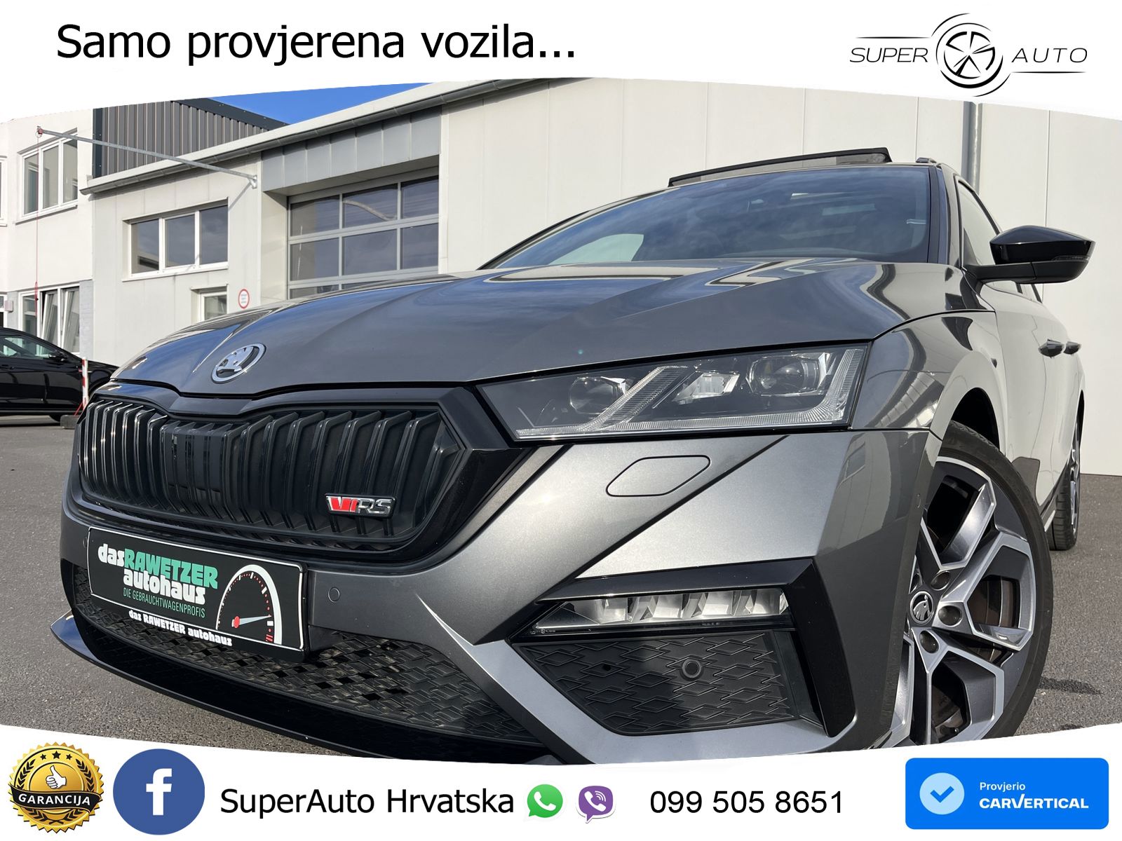 Škoda Octavia Combi RS 2.0 TDI (200 KS) DSG LED+GR SJED+ACC