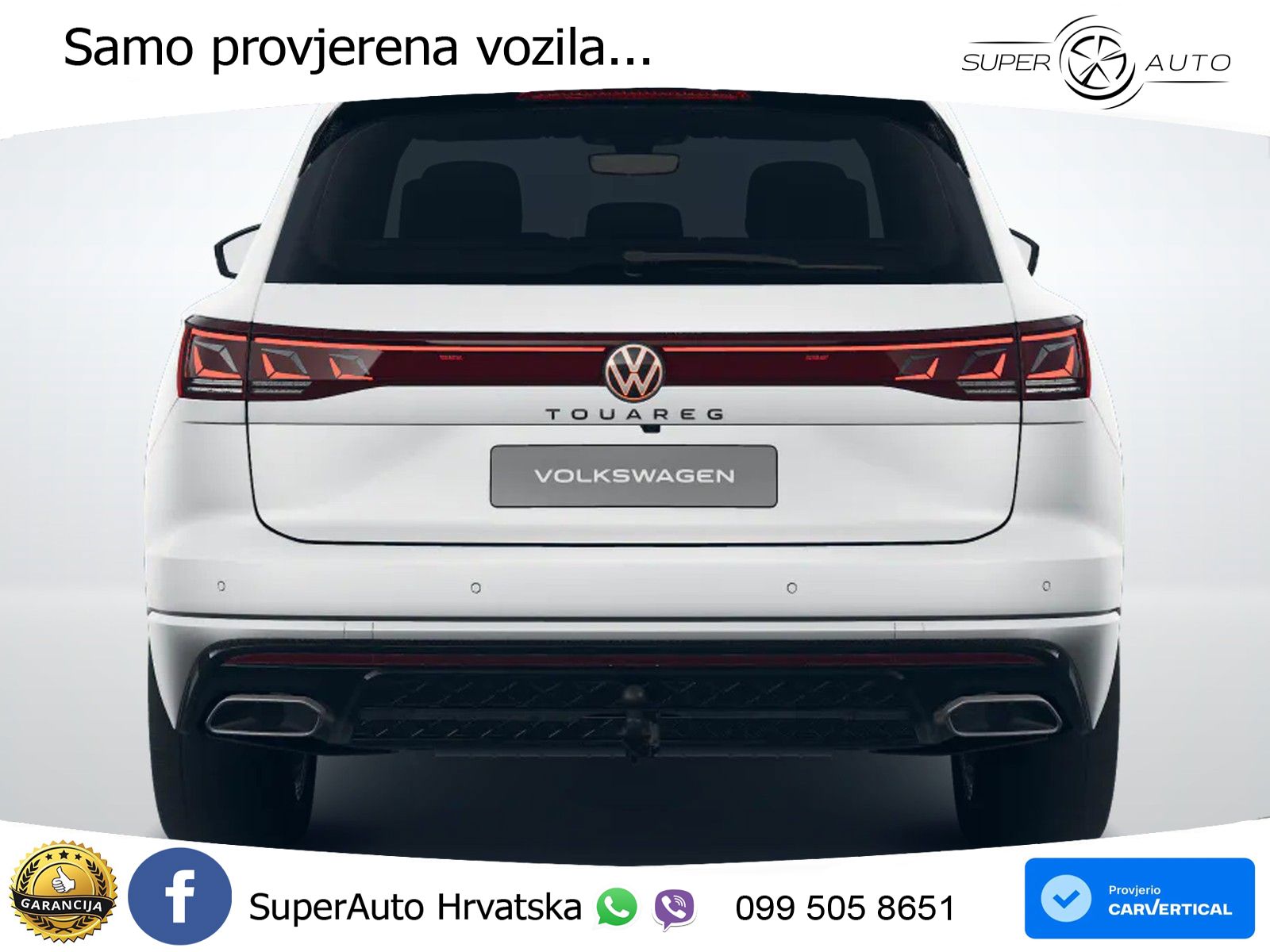 Volkswagen Touareg 3.0 V6 TDI (286 KS) 4MOTION Tiptronic R-Line ZRAČNI+ACC+GR SJED+KAM+PANO