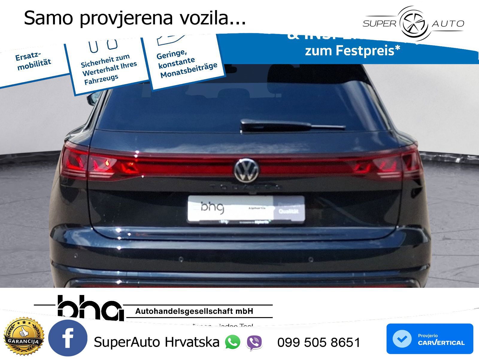 Volkswagen Touareg 3.0 V6 TDI (286 KS) 4MOTION Tiptronic ZRAČNI+ACC+GR SJED+KAM+PANO