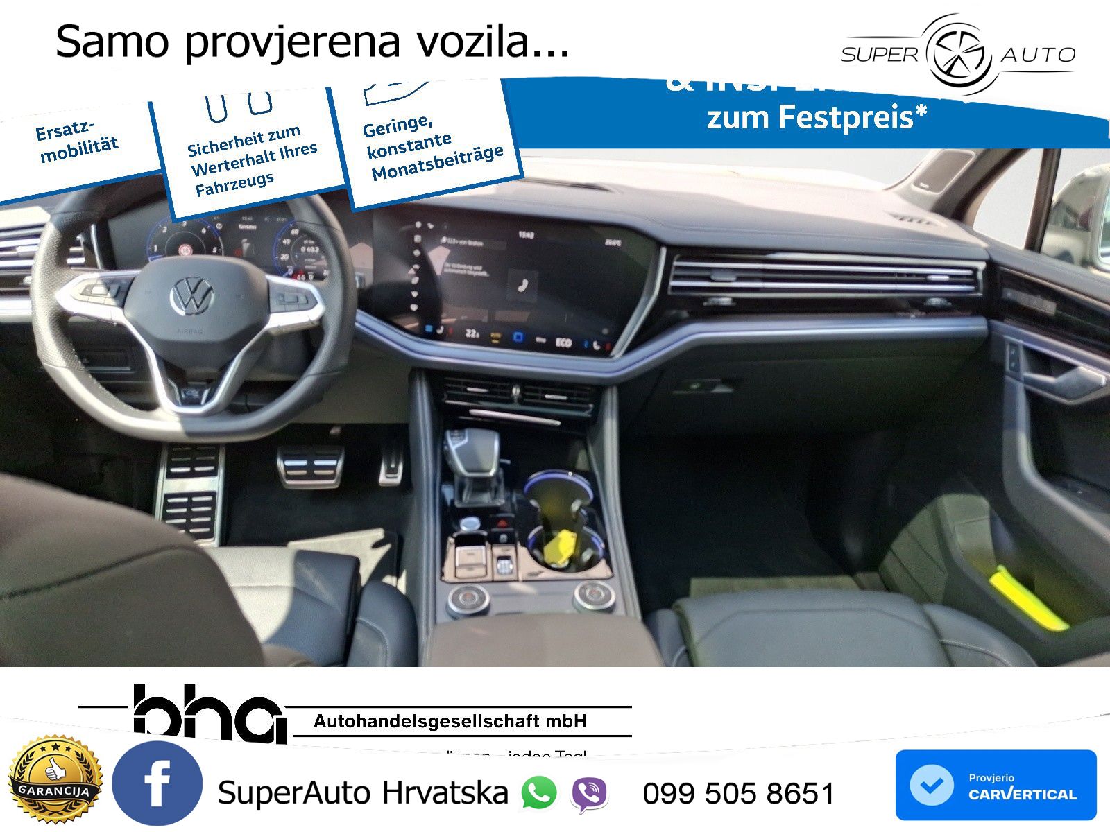 Volkswagen Touareg 3.0 V6 TDI (286 KS) 4MOTION Tiptronic ZRAČNI+ACC+GR SJED+KAM+PANO