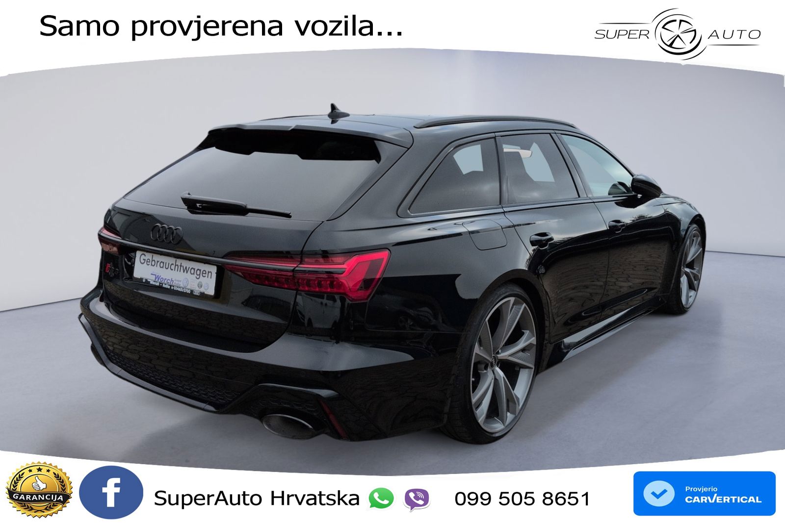 Audi RS6 Avant 4.0 TFSI V8 performance (630 KS)  quattro tiptronic Kuka LED+GR SJED+ACC