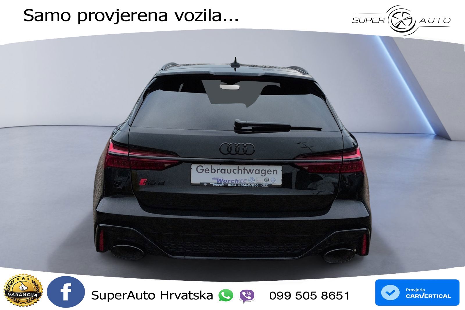 Audi RS6 Avant 4.0 TFSI V8 performance (630 KS)  quattro tiptronic Kuka LED+GR SJED+ACC