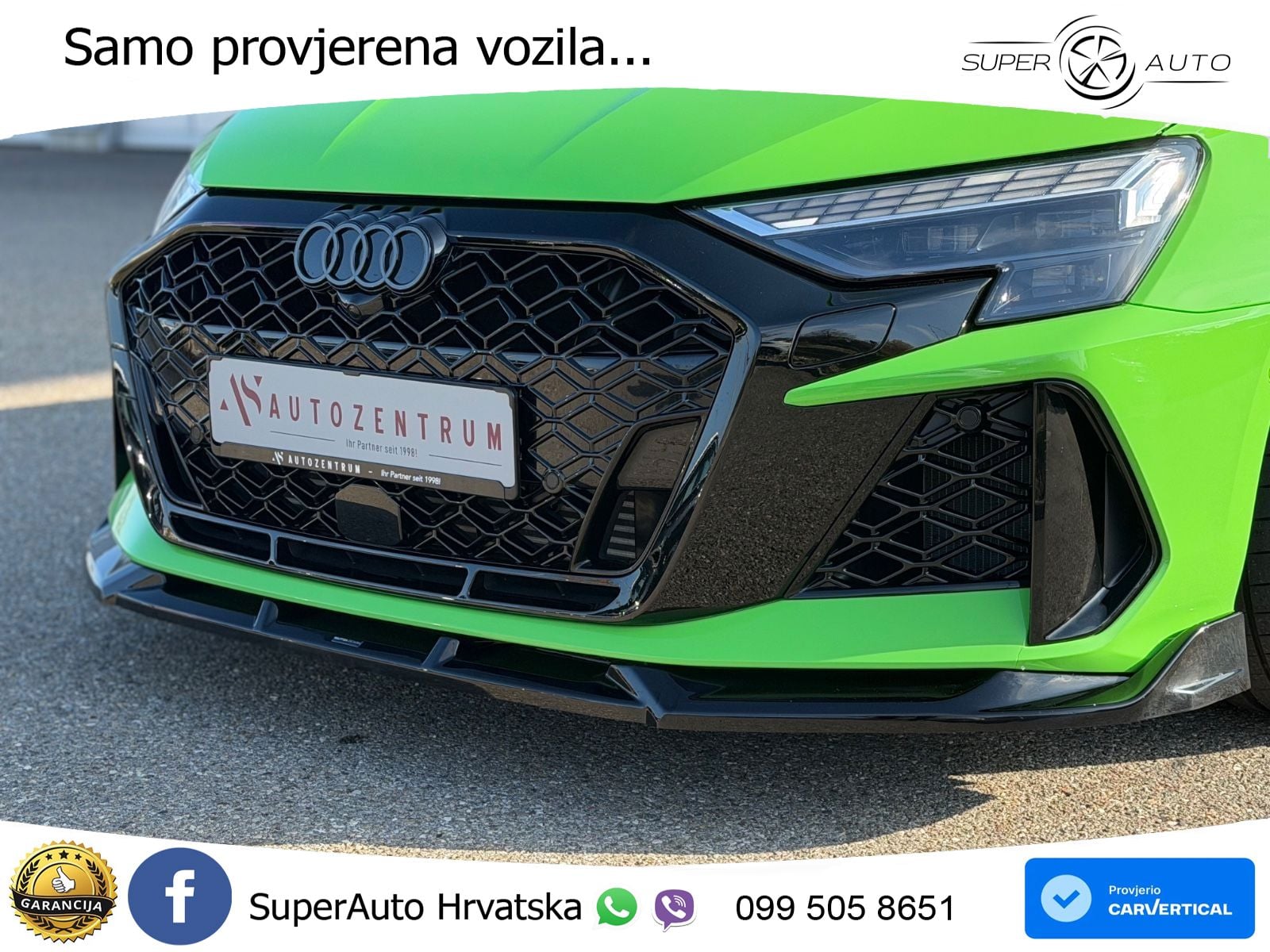 Audi RS3 Sedan 2.5 TFSI (400 KS) quattro S tronic LED+GR SJED+ACC