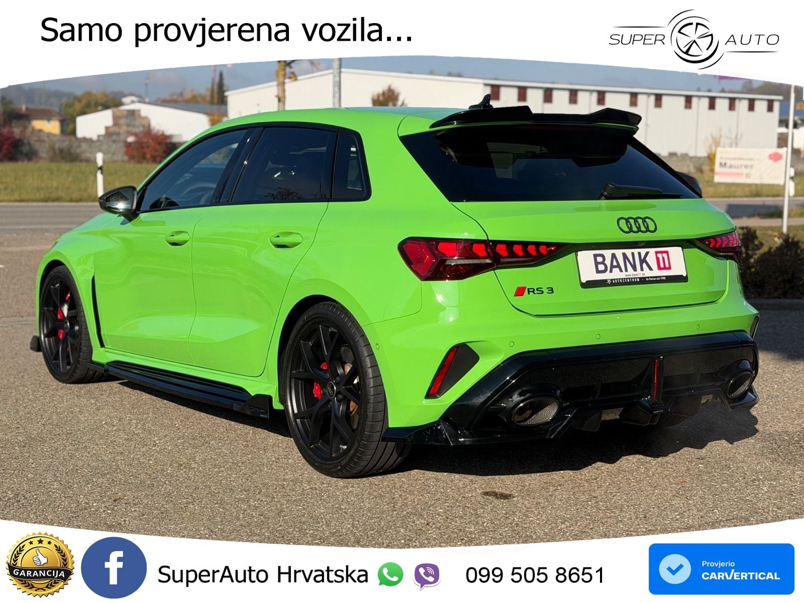 Audi RS3 Sedan 2.5 TFSI (400 KS) quattro S tronic LED+GR SJED+ACC