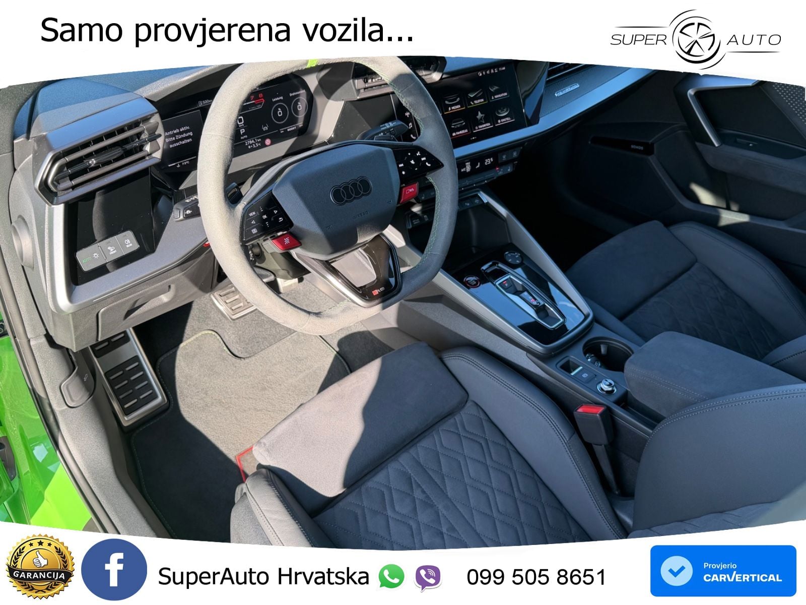Audi RS3 Sedan 2.5 TFSI (400 KS) quattro S tronic LED+GR SJED+ACC