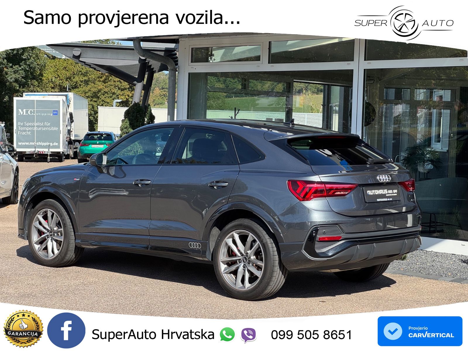 Audi Q3 II Sportback 40 TFSI (190 KS) quattro S tronic 2x S line LED+GR SJED+ACC