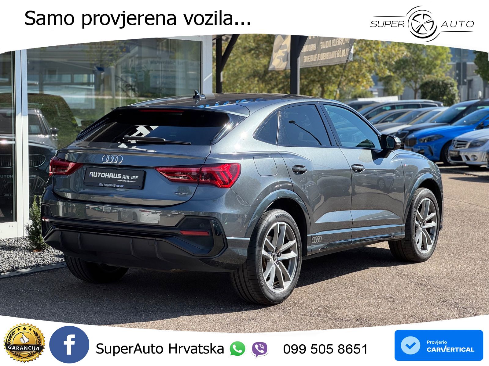 Audi Q3 II Sportback 40 TFSI (190 KS) quattro S tronic 2x S line LED+GR SJED+ACC