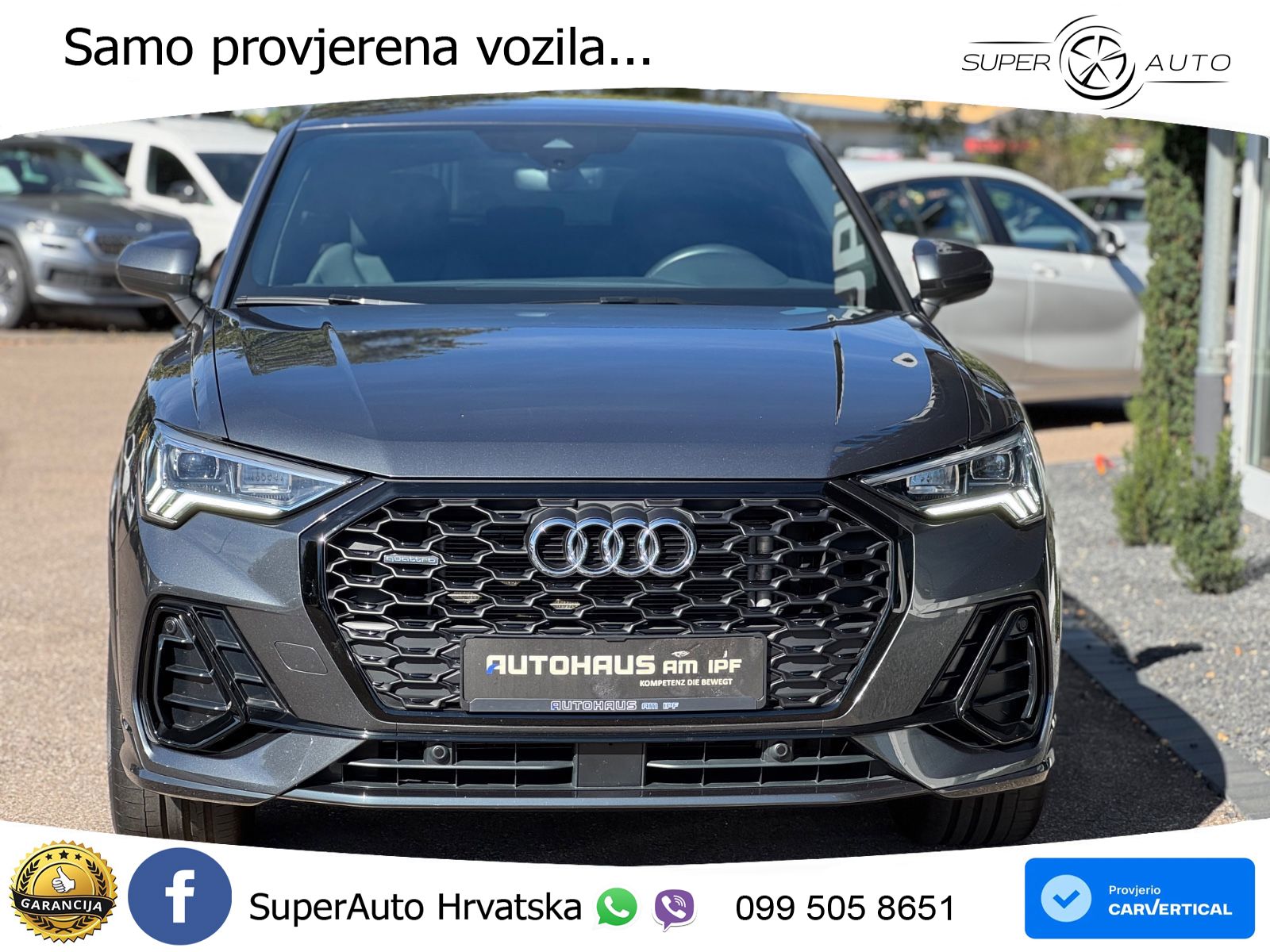 Audi Q3 II Sportback 40 TFSI (190 KS) quattro S tronic 2x S line LED+GR SJED+ACC