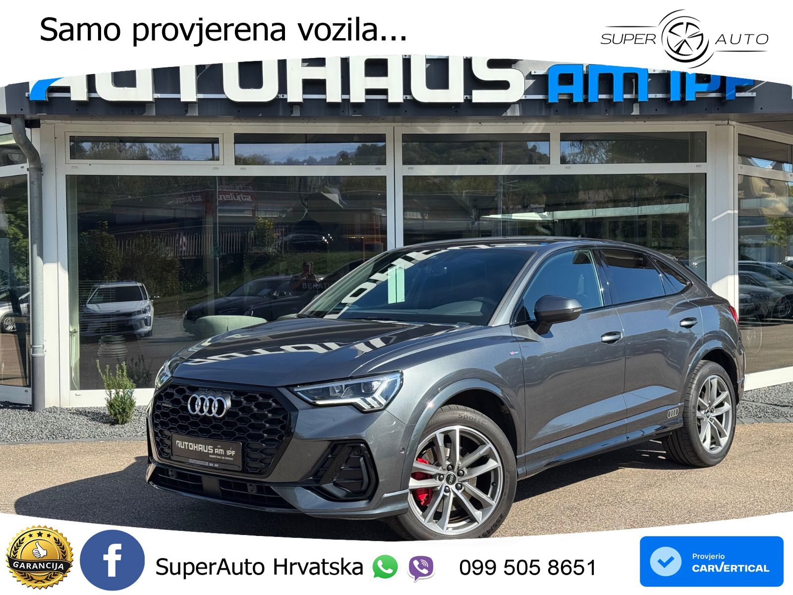 Audi Q3 II Sportback 40 TFSI (190 KS) quattro S tronic 2x S line LED+GR SJED+ACC