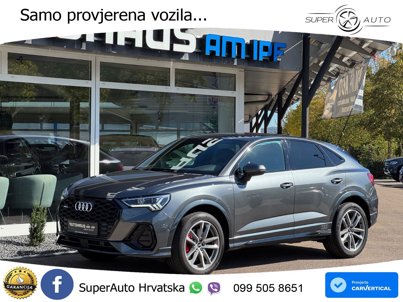Audi Q3 II Sportback 40 TFSI (190 KS) quattro S tronic 2x S line LED+GR SJED+ACC