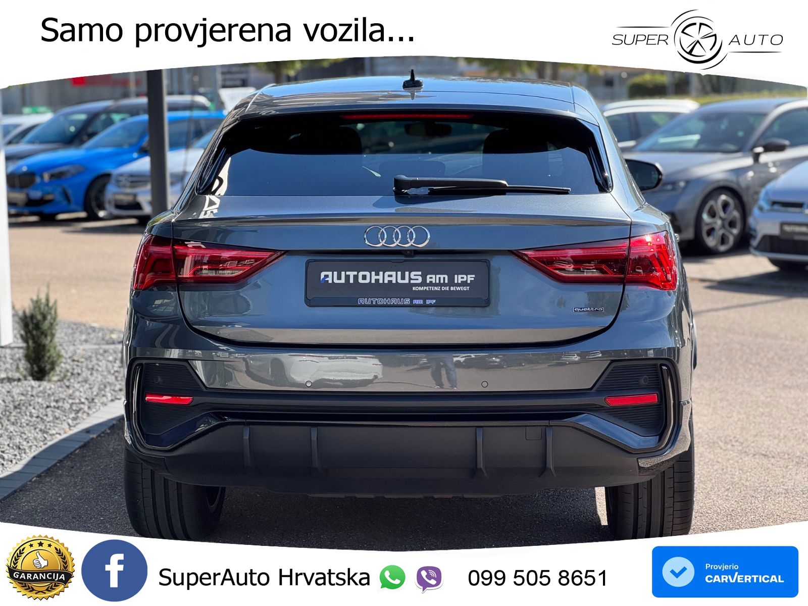 Audi Q3 II Sportback 40 TFSI (190 KS) quattro S tronic 2x S line LED+GR SJED+ACC