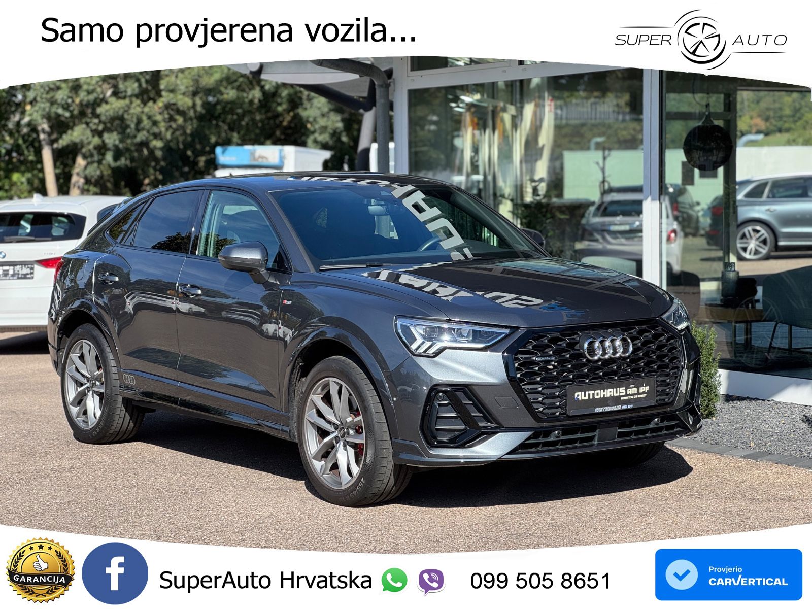 Audi Q3 II Sportback 40 TFSI (190 KS) quattro S tronic 2x S line LED+GR SJED+ACC