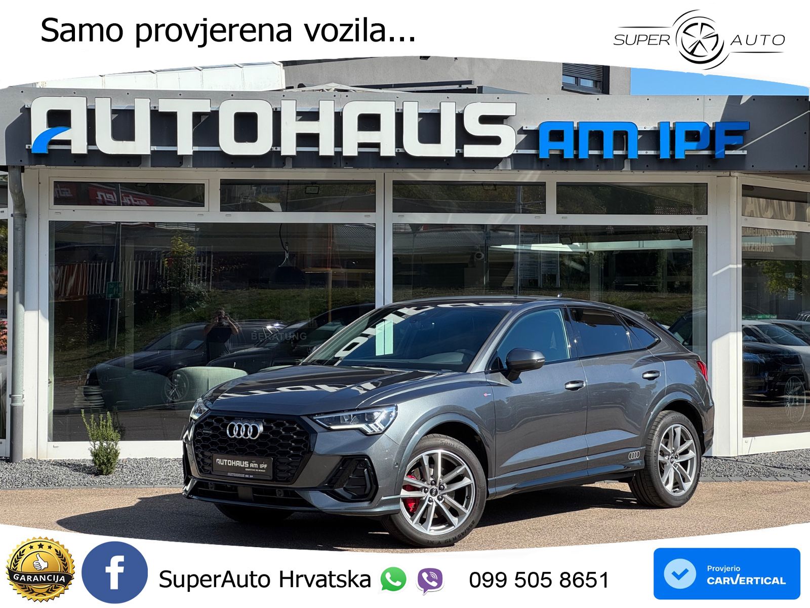Audi Q3 II Sportback 40 TFSI (190 KS) quattro S tronic 2x S line LED+GR SJED+ACC
