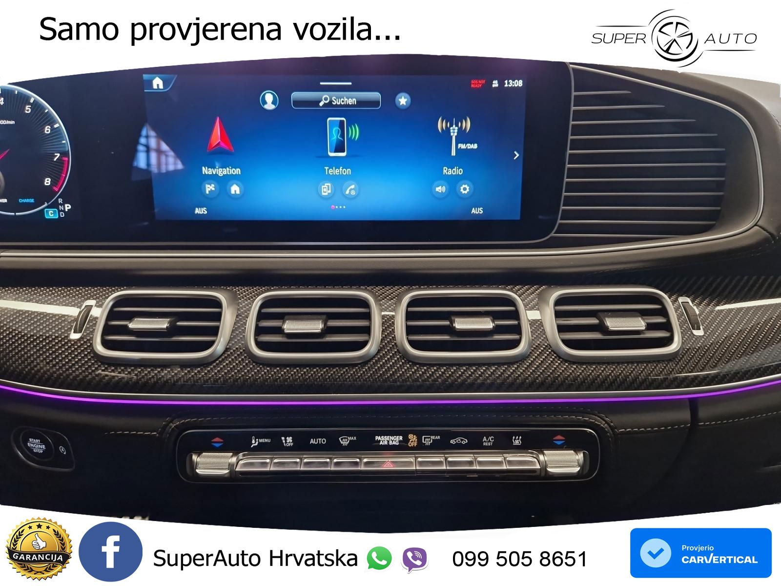 Mercedes-Benz GLS AMG GLS 63 V8 EQ Boost 4MATIC+ AMG SPEEDSHIFT TCT 9G ACC+HEAD+4xGR SJED+360+PANO