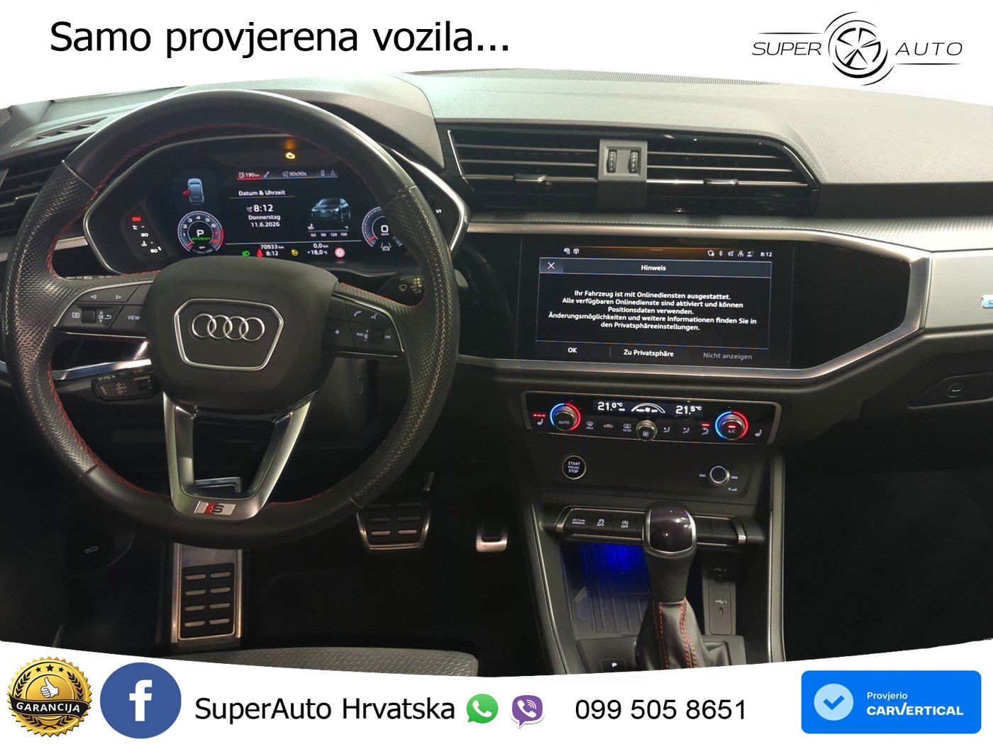 Audi Q3 II Sportback 45 TFSI (245 KS) quattro S tronic S line LED+GR SJED+ACC