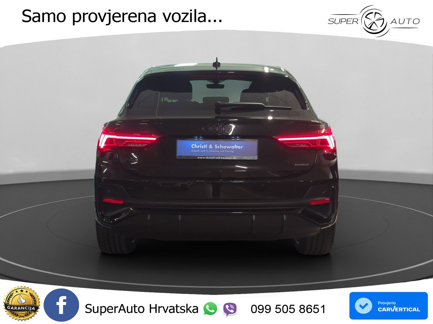 Audi Q3 II Sportback 45 TFSI (245 KS) quattro S tronic S line LED+GR SJED+ACC