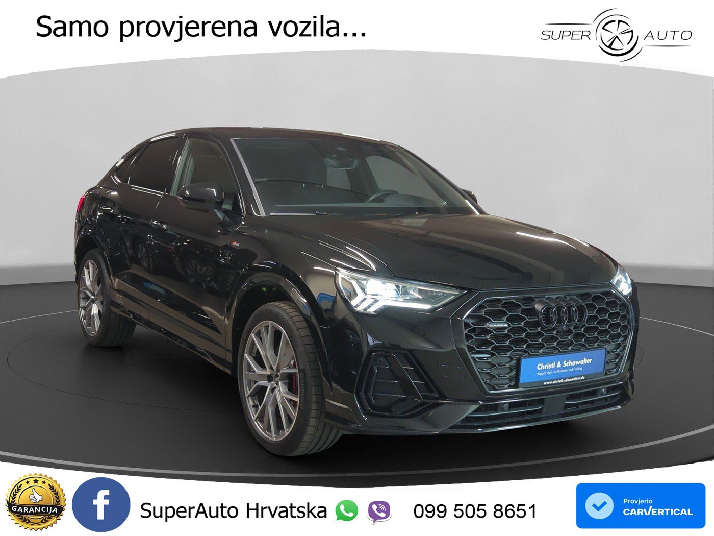 Audi Q3 II Sportback 45 TFSI (245 KS) quattro S tronic S line LED+GR SJED+ACC