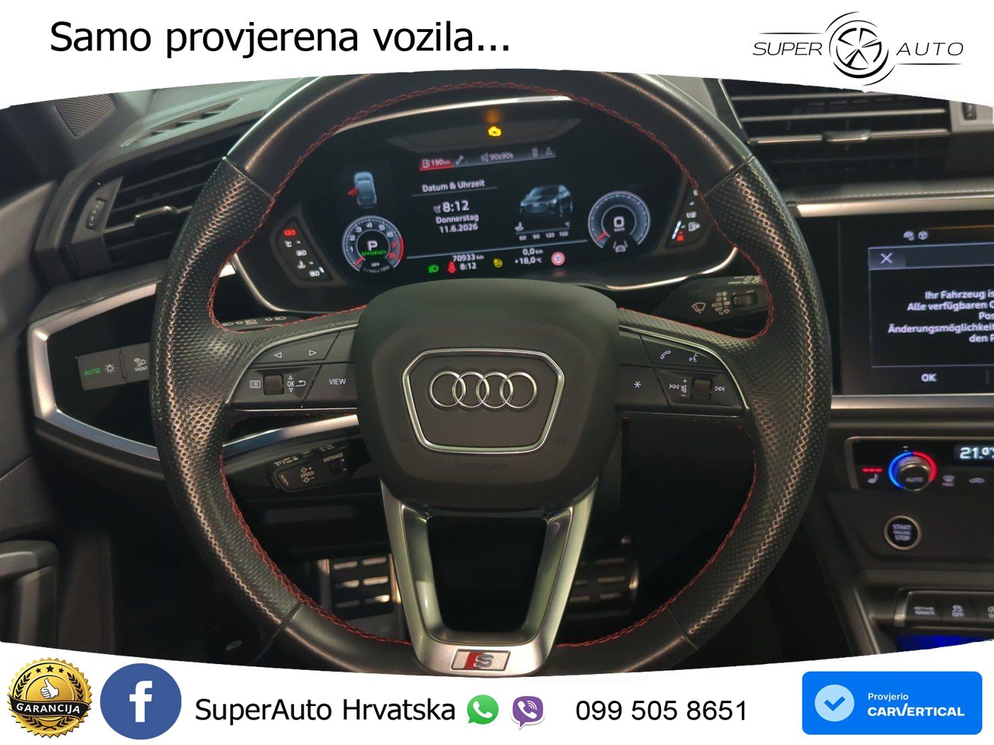 Audi Q3 II Sportback 45 TFSI (245 KS) quattro S tronic S line LED+GR SJED+ACC
