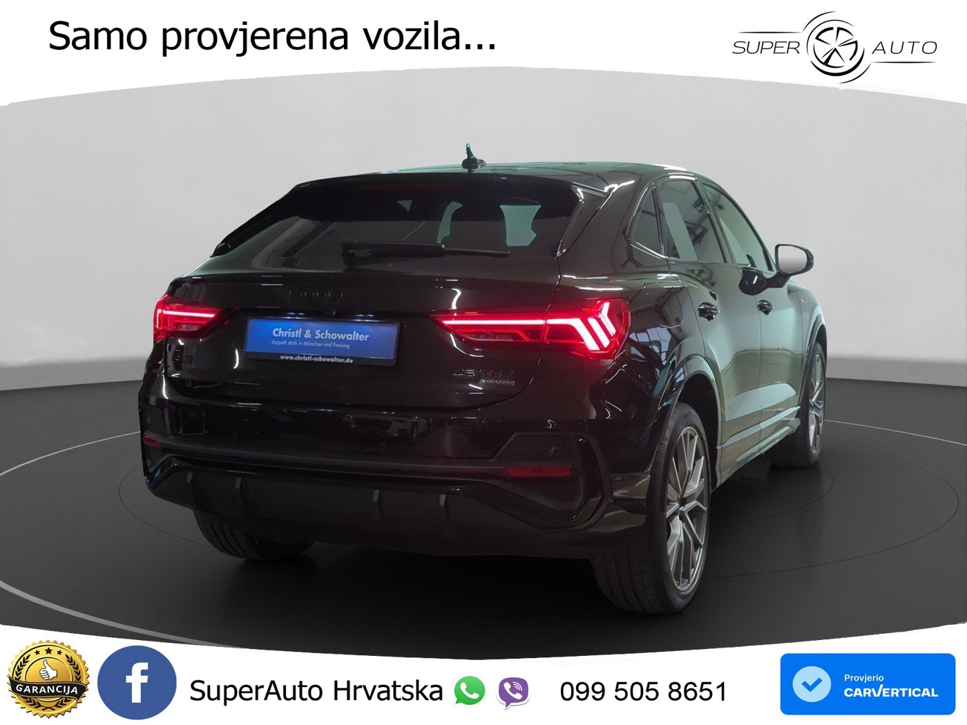 Audi Q3 II Sportback 45 TFSI (245 KS) quattro S tronic S line LED+GR SJED+ACC